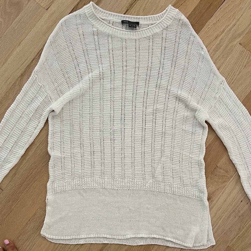 Vince Women's Cream Knit Sweater